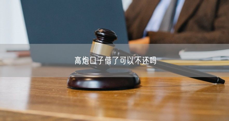 高炮口子借了可以不还吗