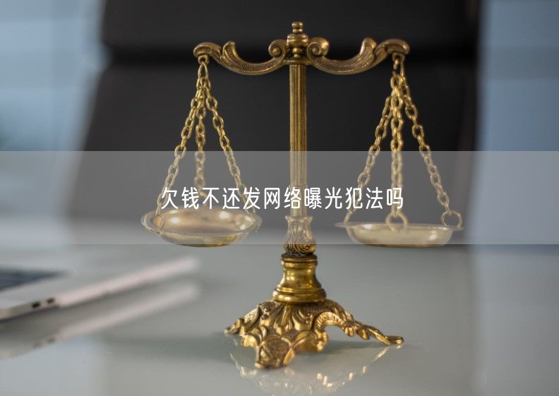 欠钱不还发网络曝光犯法吗