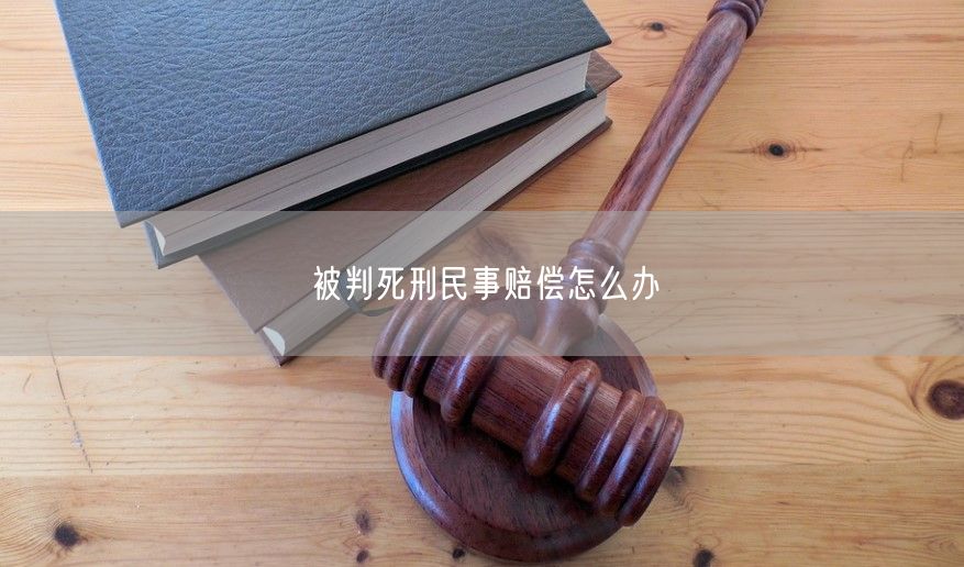 被判死刑民事赔偿怎么办