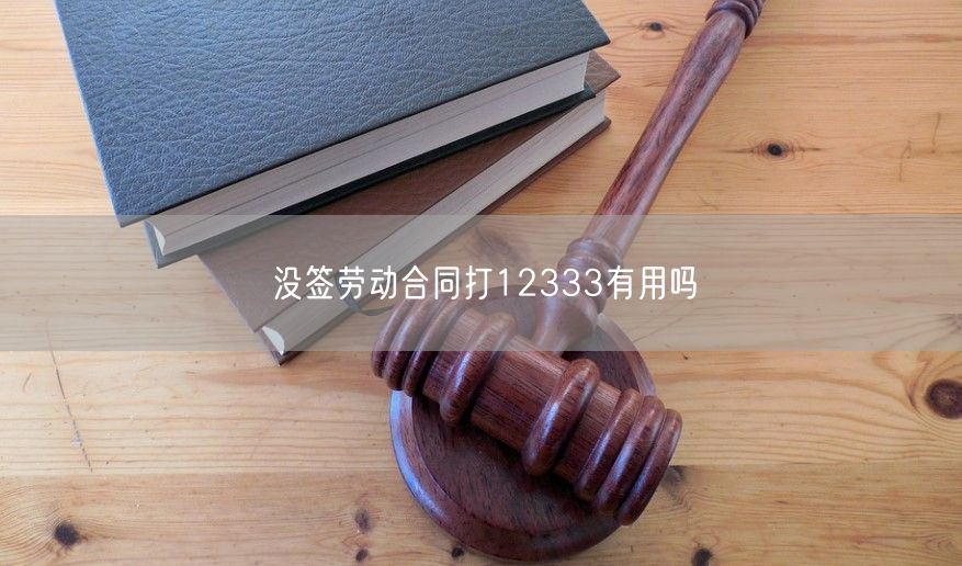 没签劳动合同打12333有用吗