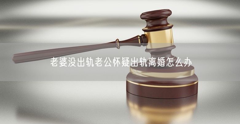 老婆没出轨老公怀疑出轨离婚怎么办