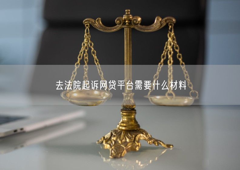 去法院起诉网贷平台需要什么材料