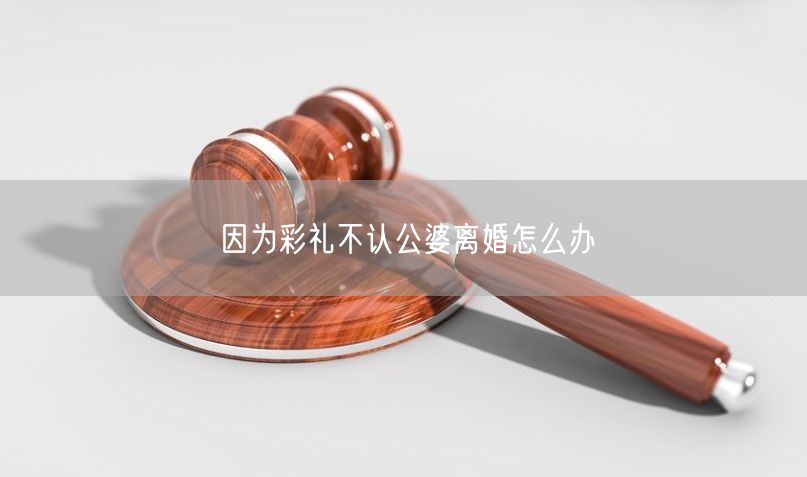 因为彩礼不认公婆离婚怎么办